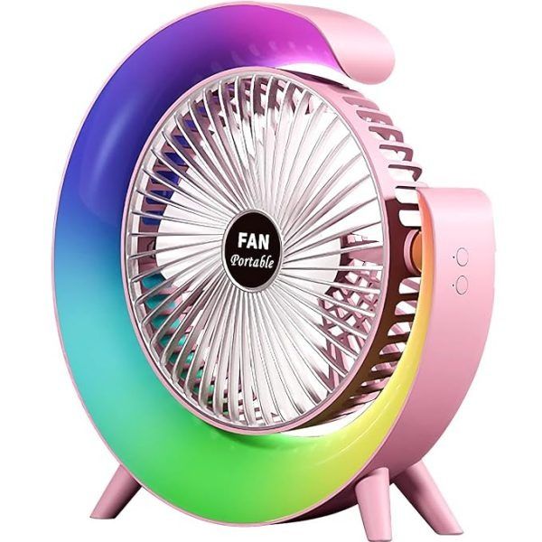 Colourful Portable desktop fan