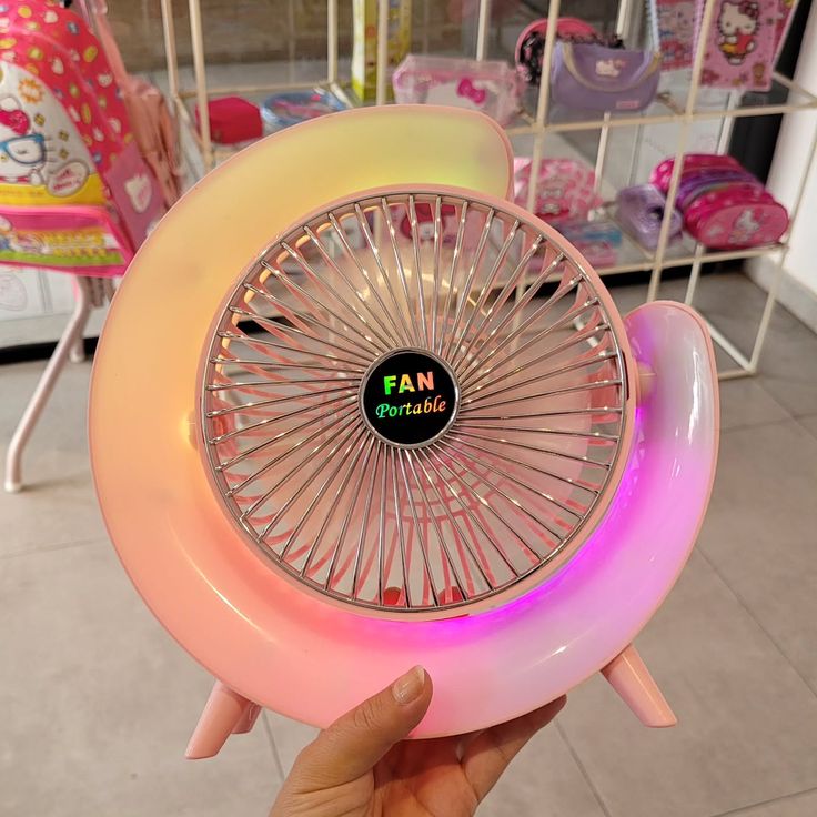 Colourful Portable desktop fan