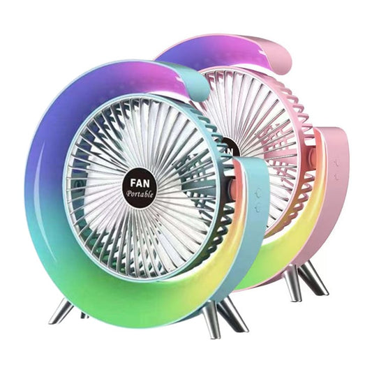 Colourful Portable desktop fan
