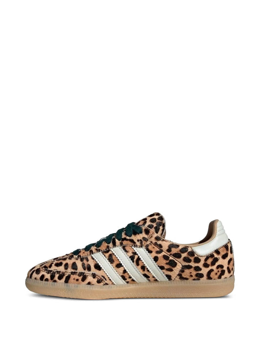Adidas Samba OG Leopard-Print Three-Stripe Sneaker